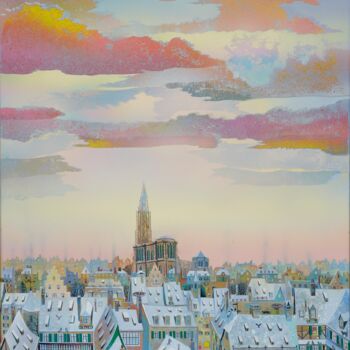 Peinture intitulée "PASTELS D'HIVER" par Bernard Ambielle, Œuvre d'art originale, Huile