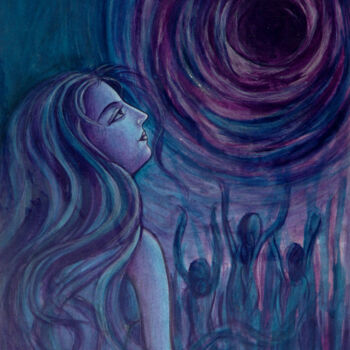 Painting titled "SEARCHING SOUL" by Suddha Sama, Original Artwork, Acrylic