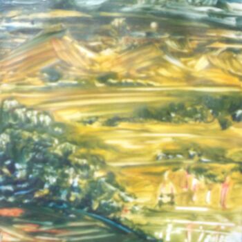 Peinture intitulée "YELLOW WOODLAND" par Suddha Sama, Œuvre d'art originale, Acrylique