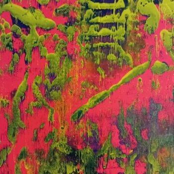 Peinture intitulée "Stairway to hell" par George Von Klitzing, Œuvre d'art originale, Acrylique Monté sur Châssis en bois