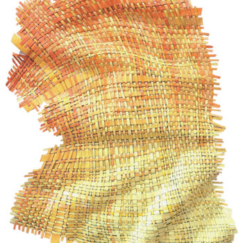 Textile Art titled "Shifting Sands" by Julee Latimer, Original Artwork, Acrylic