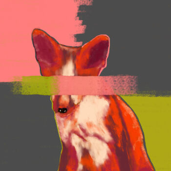 Digitale Kunst getiteld "Fire in Hiding" door Creative Hand Design Szilvia Horváth, Origineel Kunstwerk, Digitale afdruk