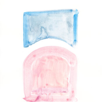 Zeichnungen mit dem Titel "Untitled No. 7124" von Alessio Lucarini, Original-Kunstwerk, Aquarell