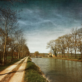 Photography titled "Paysage du canal de…" by Laurent De La Conception, Original Artwork, Digital Photography