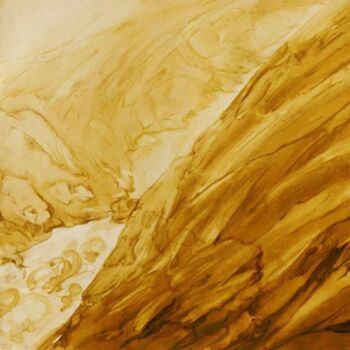 Painting titled "Deep valley" by Suddha Sama, Original Artwork, Watercolor