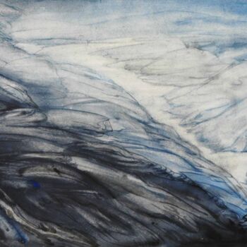Painting titled "Blue magic" by Suddha Sama, Original Artwork, Watercolor