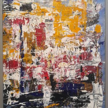 Painting titled "Tavolozza d'artista" by Alessio Mariotto, Original Artwork, Acrylic Mounted on Other rigid panel