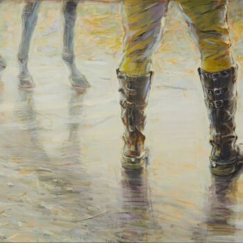 Pittura intitolato "Old Friends" da Alexander Levich, Opera d'arte originale, Olio