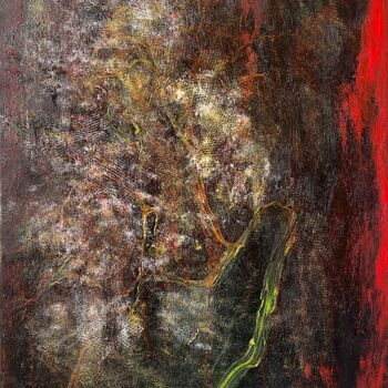 Painting titled "幻觉Hallucination" by Xiao Min Yu, Original Artwork, Pigments