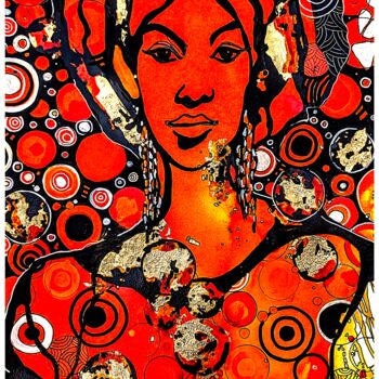 Painting titled "AUFRECHT" by Ute Kleist, Original Artwork, Acrylic