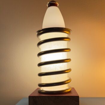 Design intitulée "Lampe Crayon petit…" par Jean-Marc Gardeux, Œuvre d'art originale, Luminaire