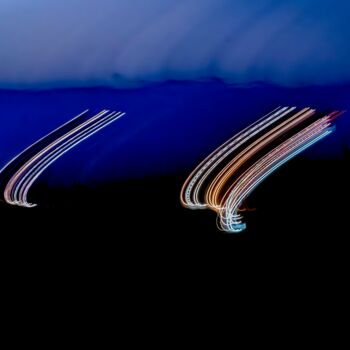 Fotografie getiteld "A7_02085-Enhanced-NR" door Michel Akrich, Origineel Kunstwerk, Light Painting