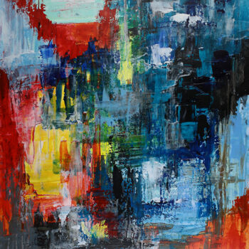 「More feeling, less…」というタイトルの絵画 Peter Kilbによって, オリジナルのアートワーク, アクリル