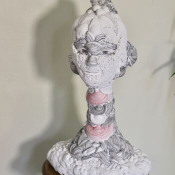 Sculpture intitulée "SCLPTURE ART TEXTIL…" par Yasmina Kijek, Œuvre d'art originale, Tissu