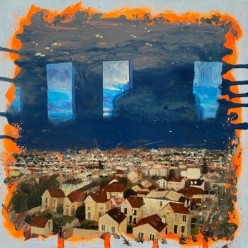 绘画 标题为“Champs immobilier d…” 由Thomas Liébart, 原创艺术品, 丙烯