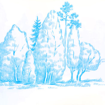 제목이 "286 (Blue group)"인 그림 Anton Karbouski로, 원작, 장편