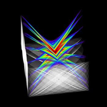 Digital Arts titled "Cubed Oscillations…" by Elkement (Elke Stangl), Original Artwork, 3D Modeling