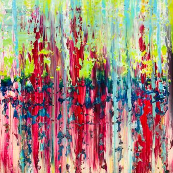 Painting titled "Walk.A72" by Svitlana Andriichenko, Original Artwork, Oil Mounted on Wood Panel