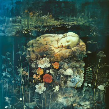 제목이 "The Dream of a Sick…"인 디지털 아트 Suima로, 원작, 디지털 인쇄