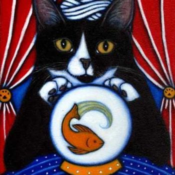 Картина под названием "Fortune Teller" - Heidi Shaulis, Подлинное произведение искусства