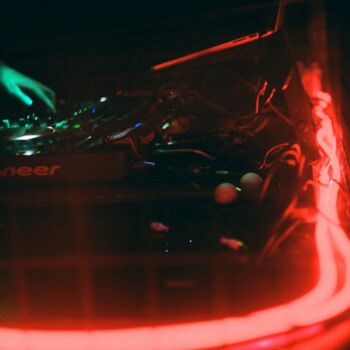 Photography titled "red night" by Nikitin Nikolai, Original Artwork, Analog photography