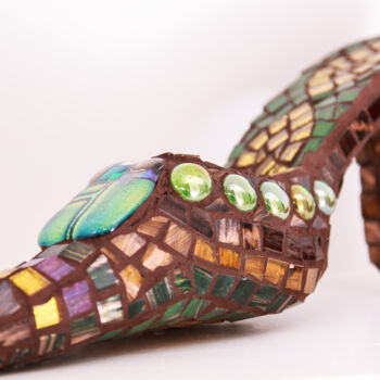 Sculpture titled "Cinders" by Julee Latimer, Original Artwork, Mosaic