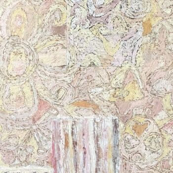 Painting titled "Flowers of Gentle b…" by Rosariosanchez, Original Artwork, Oil Mounted on Wood Panel