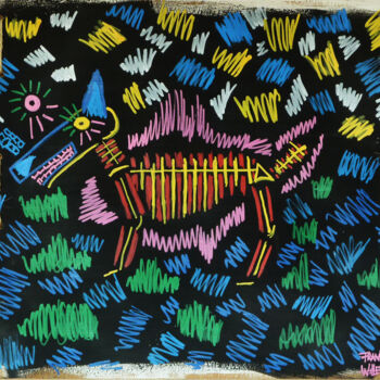 Painting titled "CHIHUAHUA" by Frank Willems, Original Artwork, Acrylic