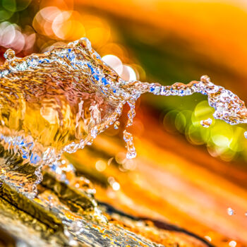 Photography titled "LE FLOW DE LA FONTA…" by Bruno Proietti, Original Artwork, Digital Photography Mounted on Other rigid pa…