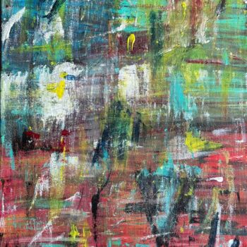 Peinture intitulée "7PM" par Paul David Romero (DAMO), Œuvre d'art originale, Acrylique
