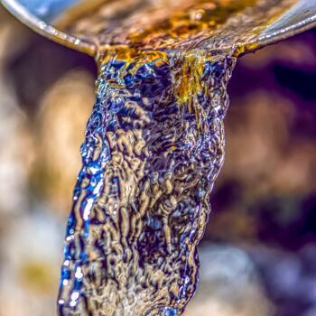 Photography titled "AU COEUR DE L'EAU 3" by Bruno Proietti, Original Artwork, Digital Photography Mounted on Aluminium