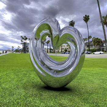 Escultura intitulada "Resonance#2" por Daniel Kei Wo, Obras de arte originais, Aço inoxidável