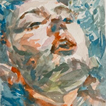 Peinture intitulée "One of the happy th…" par Xiao Han, Œuvre d'art originale, Crayon