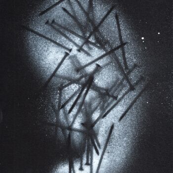 Pittura intitolato "Espace 004" da François Rigler, Opera d'arte originale, Acrilico