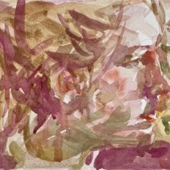 Painting titled "Hydrangea" by Xiao Han, Original Artwork, Pencil