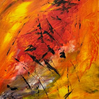 Peinture intitulée "Explosion de couleur" par Julien Danaux, Œuvre d'art originale, Acrylique Monté sur Châssis en bois