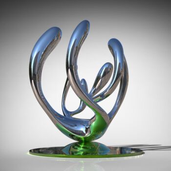 Skulptur mit dem Titel "Joy in life#7（Small…" von Daniel Kei Wo, Original-Kunstwerk, Edelstahl