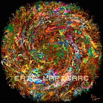 Digital Arts titled "Infinity 02" by Eric Lapierre, Original Artwork, Digital Painting Mounted on Aluminium