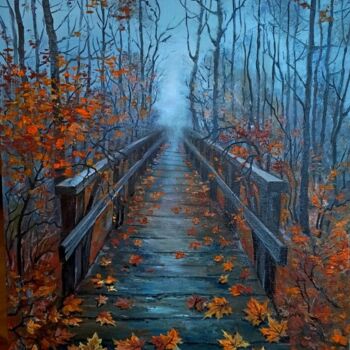 Painting titled "Путь" by Tatiana Moskaleva, Original Artwork, Oil