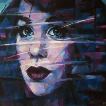 Malerei mit dem Titel "G. PORTRAIT" von Aleksandr Ilichev, Original-Kunstwerk, Acryl