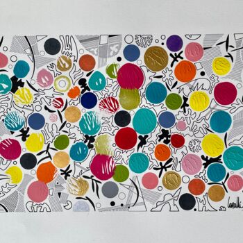 Painting titled "24072 Diversité" by Pascal Cavalli, Original Artwork, Acrylic