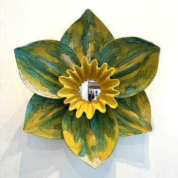Sculpture titled "NARCISSE" by Vero Reato, Original Artwork, Concrete