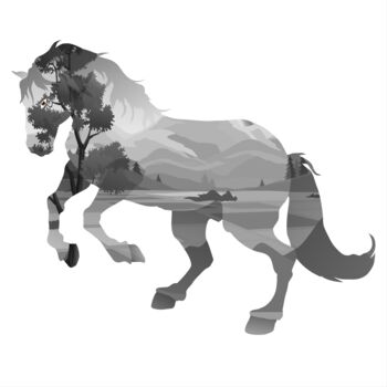 「A silhouette of a h…」というタイトルのデジタルアーツ Shamim Shaikhによって, オリジナルのアートワーク, 2Dデジタルワーク