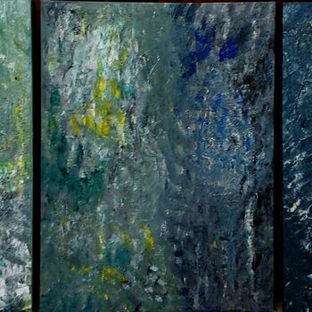 Painting titled "Grigi Pensieri" by Marco Sergio Fassiotti, Original Artwork, Acrylic