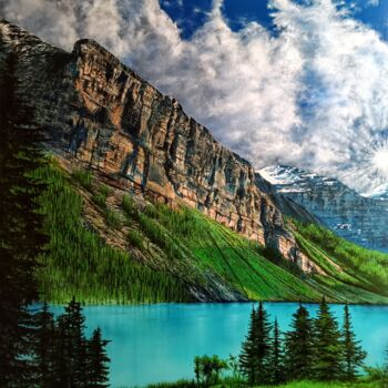 Painting titled "ETERNITY" by Plamen Ivanov, Original Artwork, Acrylic Mounted on Wood Stretcher frame