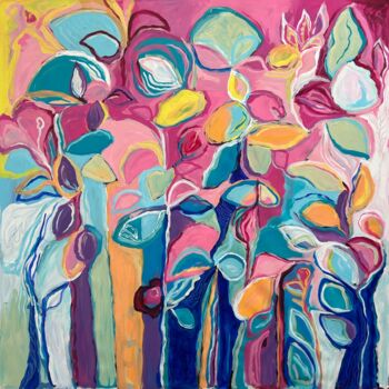 Schilderij getiteld "To Be Found" door Samantha Malone, Origineel Kunstwerk, Acryl