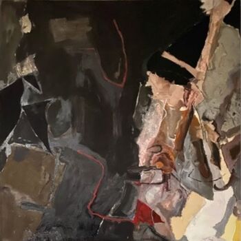Schilderij getiteld "Luce segreta" door Marco Bettocchi, Origineel Kunstwerk, Olie Gemonteerd op Houten paneel