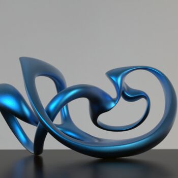 Sculpture titled "Ebb and Flow#1（Resi…" by Daniel Kei Wo, Original Artwork, Resin