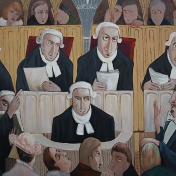 Peinture intitulée "A Conspirator in th…" par Ta Byrne, Œuvre d'art originale, Huile