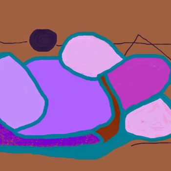 Digital Arts με τίτλο "braun und bunt" από Dirk Becker, Αυθεντικά έργα τέχνης, Ψηφιακή εκτύπωση